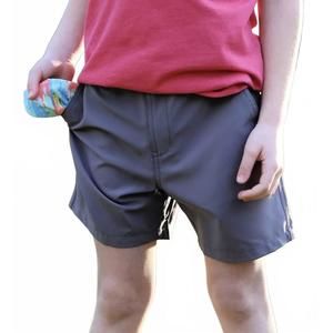 NEW BURLEBO youth tiger shorts in gray